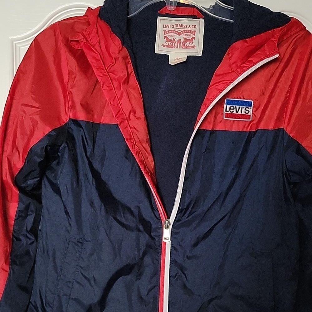 Levi's Red and Navy Windbreaker Jacket